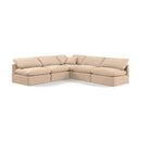  Manufacturer Color_Beige -- Meridian Indulge Fabric 5 pc Sectional IMAGE 1