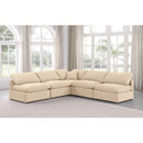  Manufacturer Color_Beige -- Meridian Indulge Fabric 5 pc Sectional IMAGE 2