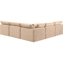  Manufacturer Color_Beige -- Meridian Indulge Fabric 5 pc Sectional IMAGE 3