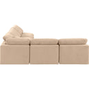 Manufacturer Color_Beige -- Meridian Indulge Fabric 5 pc Sectional IMAGE 5