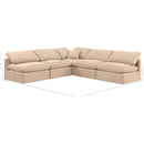  Manufacturer Color_Beige -- Meridian Indulge Fabric 5 pc Sectional IMAGE 8