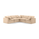  Manufacturer Color_Beige -- Meridian Indulge Fabric 5 pc Sectional IMAGE 1