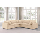  Manufacturer Color_Beige -- Meridian Indulge Fabric 5 pc Sectional IMAGE 2
