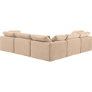  Manufacturer Color_Beige -- Meridian Indulge Fabric 5 pc Sectional IMAGE 3