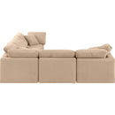  Manufacturer Color_Beige -- Meridian Indulge Fabric 5 pc Sectional IMAGE 5