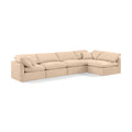  Manufacturer Color_Beige -- Meridian Indulge Fabric 5 pc Sectional IMAGE 1