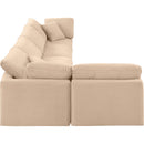  Manufacturer Color_Beige -- Meridian Indulge Fabric 5 pc Sectional IMAGE 5