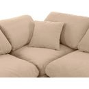  Manufacturer Color_Beige -- Meridian Indulge Fabric 5 pc Sectional IMAGE 7