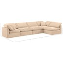  Manufacturer Color_Beige -- Meridian Indulge Fabric 5 pc Sectional IMAGE 9