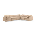  Manufacturer Color_Beige -- Meridian Indulge Fabric 6 pc Sectional IMAGE 1