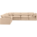  Manufacturer Color_Beige -- Meridian Indulge Fabric 6 pc Sectional IMAGE 4