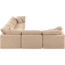  Manufacturer Color_Beige -- Meridian Indulge Fabric 6 pc Sectional IMAGE 5