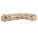  Manufacturer Color_Beige -- Meridian Indulge Fabric 6 pc Sectional IMAGE 9