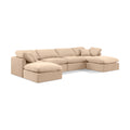  Manufacturer Color_Beige -- Meridian Indulge Fabric 6 pc Sectional IMAGE 1