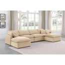  Manufacturer Color_Beige -- Meridian Indulge Fabric 6 pc Sectional IMAGE 2