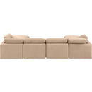  Manufacturer Color_Beige -- Meridian Indulge Fabric 6 pc Sectional IMAGE 3