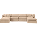  Manufacturer Color_Beige -- Meridian Indulge Fabric 6 pc Sectional IMAGE 4