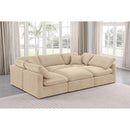  Manufacturer Color_Beige -- Meridian Indulge Fabric 6 pc Sectional IMAGE 2