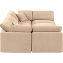  Manufacturer Color_Beige -- Meridian Indulge Fabric 6 pc Sectional IMAGE 5