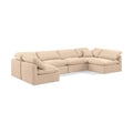  Manufacturer Color_Beige -- Meridian Indulge Fabric 6 pc Sectional IMAGE 1