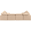  Manufacturer Color_Beige -- Meridian Indulge Fabric 6 pc Sectional IMAGE 3
