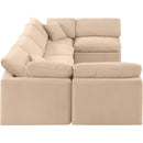  Manufacturer Color_Beige -- Meridian Indulge Fabric 6 pc Sectional IMAGE 5
