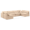 Meridian Indulge Beige Velvet Modular Sectional IMAGE 9