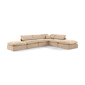  Manufacturer Color_Beige -- Meridian Indulge Fabric 6 pc Sectional IMAGE 1