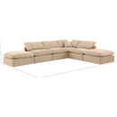  Manufacturer Color_Beige -- Meridian Indulge Fabric 6 pc Sectional IMAGE 2