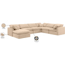  Manufacturer Color_Beige -- Meridian Indulge Fabric 7 pc Sectional IMAGE 10