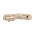  Manufacturer Color_Beige -- Meridian Indulge Fabric 7 pc Sectional IMAGE 1