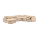 Manufacturer Color_Beige -- Meridian Indulge Fabric 7 pc Sectional IMAGE 1