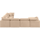  Manufacturer Color_Beige -- Meridian Indulge Fabric 7 pc Sectional IMAGE 3