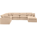  Manufacturer Color_Beige -- Meridian Indulge Fabric 7 pc Sectional IMAGE 4