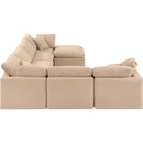 Manufacturer Color_Beige -- Meridian Indulge Fabric 7 pc Sectional IMAGE 5