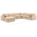  Manufacturer Color_Beige -- Meridian Indulge Fabric 7 pc Sectional IMAGE 9