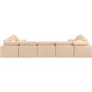  Manufacturer Color_Beige -- Meridian Indulge Fabric 7 pc Sectional IMAGE 3