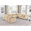 Manufacturer Color_Beige -- Meridian Indulge Fabric 8 pc Sectional IMAGE 2