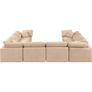  Manufacturer Color_Beige -- Meridian Indulge Fabric 8 pc Sectional IMAGE 3