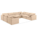 Meridian Indulge Beige Velvet Modular Sectional IMAGE 9