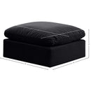  Manufacturer Color_Black -- Indulge Black Velvet Upholstered Modular Ottoman IMAGE 5