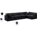 Meridian Indulge Black Velvet Modular Sectional IMAGE 10