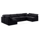 Meridian Indulge Black Velvet Modular Sectional IMAGE 9