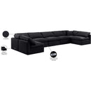 Meridian Indulge Black Velvet Modular Sectional IMAGE 9