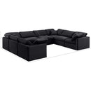 Meridian Indulge Black Velvet Modular Sectional IMAGE 9