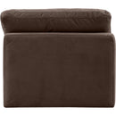  Manufacturer Color_Brown -- Indulge Brown Velvet Upholstered Modular Armless Chair IMAGE 3