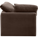 Manufacturer Color_Brown -- Indulge Brown Velvet Upholstered Modular Corner Chair IMAGE 5