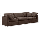 Meridian Indulge Brown Velvet Modular Sofa IMAGE 8