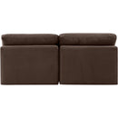 Meridian Indulge Brown Velvet Modular Sofa IMAGE 3