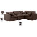 Meridian Indulge Brown Velvet Modular Sectional IMAGE 10